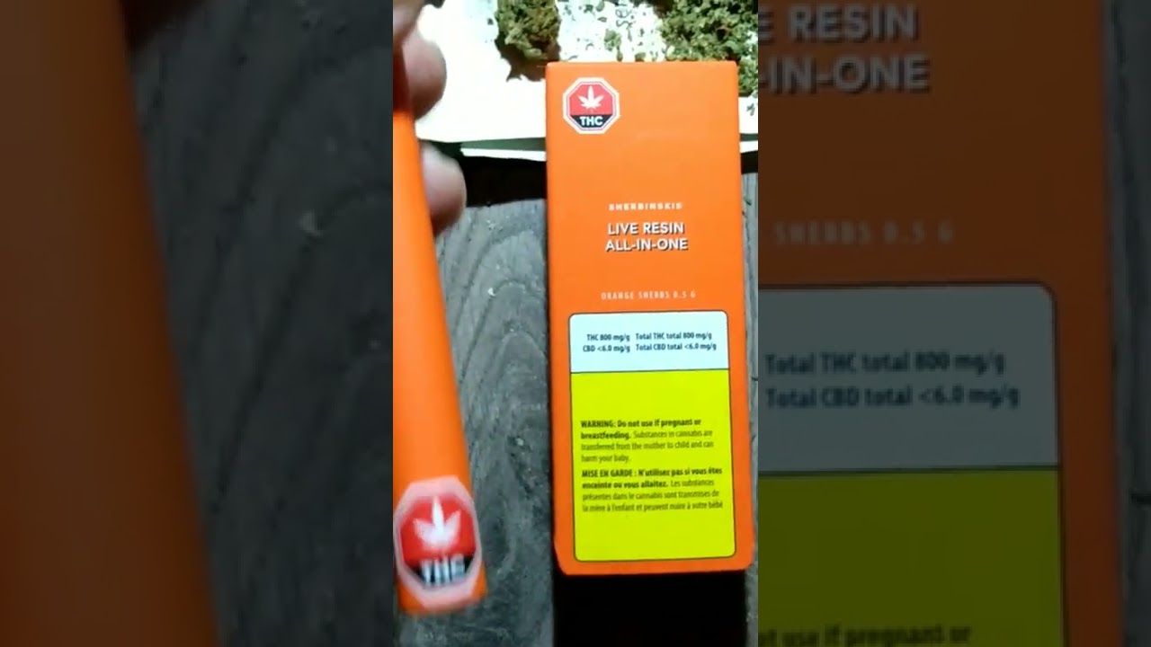 Orange Sherbet Vape! 80percent thc