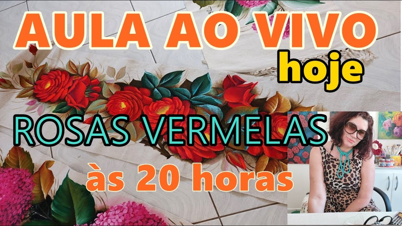 Pintura de rosas vermelhas