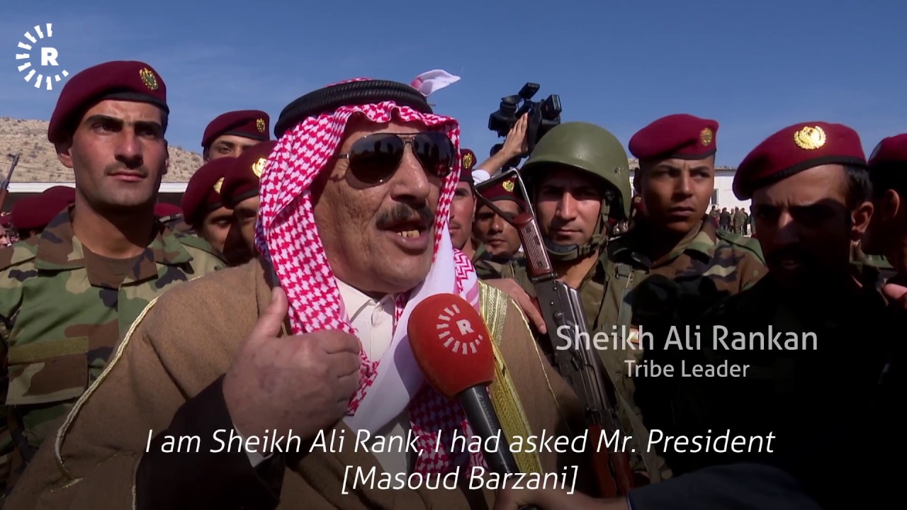 Local Arabs west of Mosul train and join Peshmerga forces