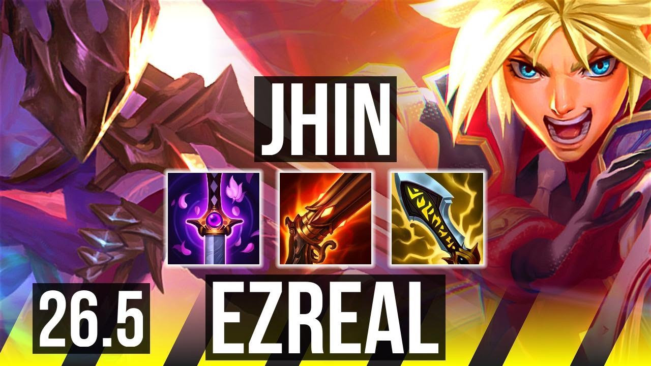 JHIN & Elise vs EZREAL & Pyke (ADC) | KR Master | 26.5