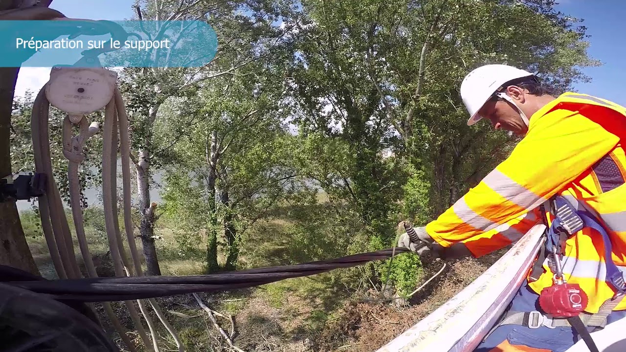 #Bytubes - Déroulage et ancrage d’un câble aérien torsadé