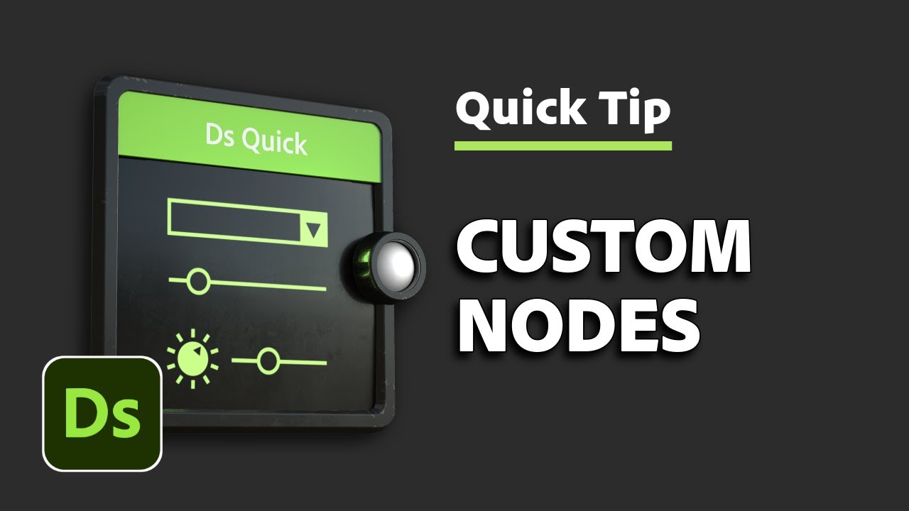Custom Nodes | Designer Quick Tip #11 | Adobe Substance 3D