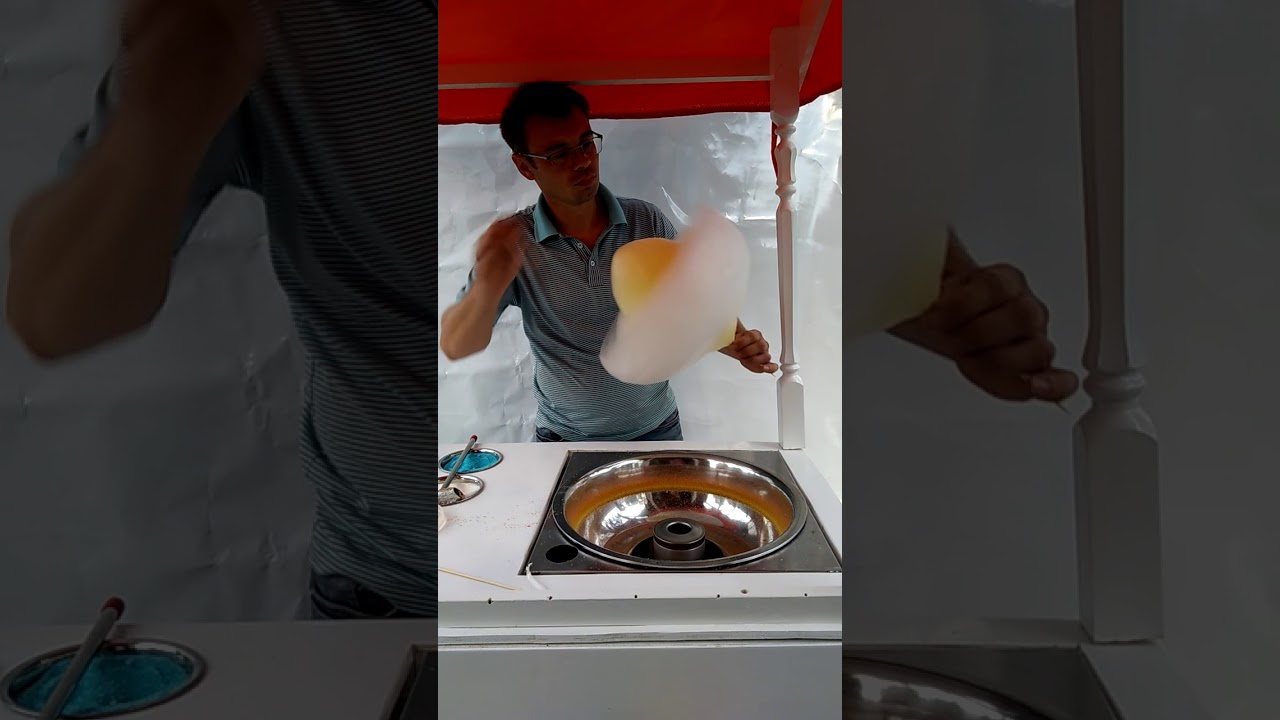 Цветы из сахарной ваты