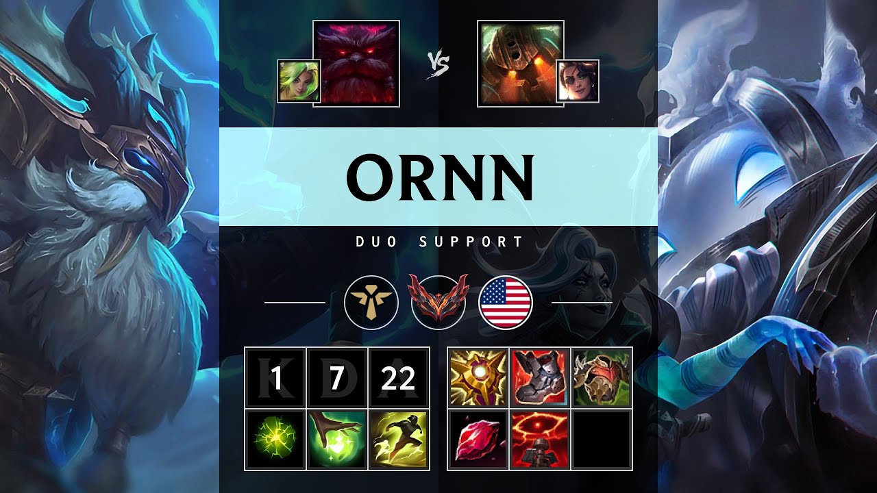 Ornn Support vs Nautilus - NA Grandmaster Patch 25.20