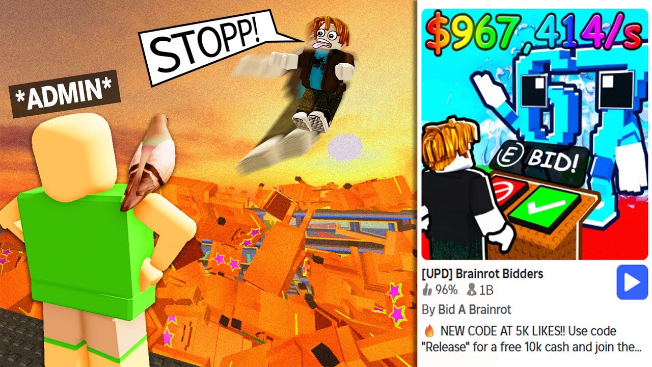 ROBLOX Brainrot Bidders owner gives me ADMIN! (he regrets it)