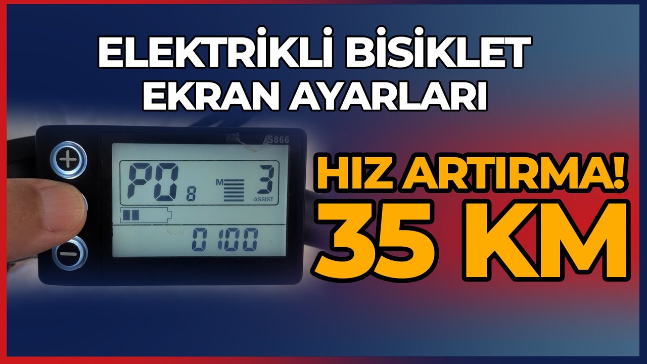 S866 Ekran Ayarları | RKS Elektrikli Bisiklet Hız Artırma, Gaz Açma ve Tüm Kodlar (P01–P20)