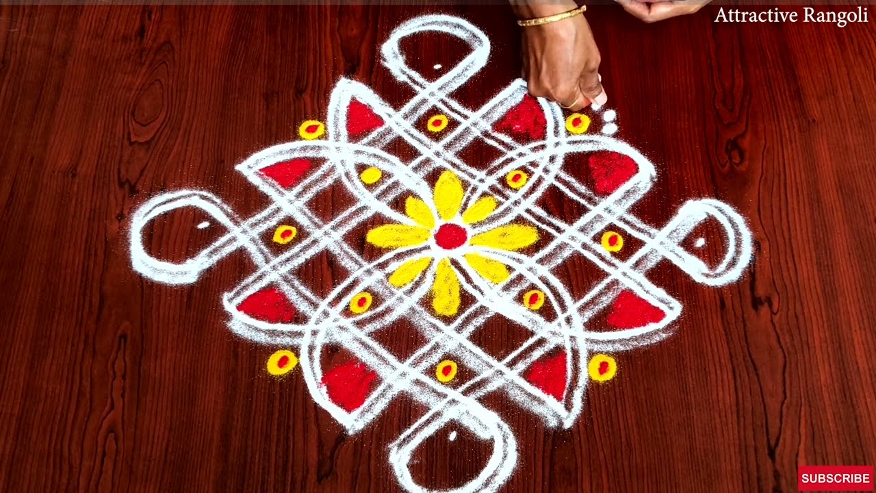 🌟7 Easy Thai matha kolam🌟 🌟Padi kolam🌟3 dot Rangoli🌟Kolam @AttractiveRangoli11