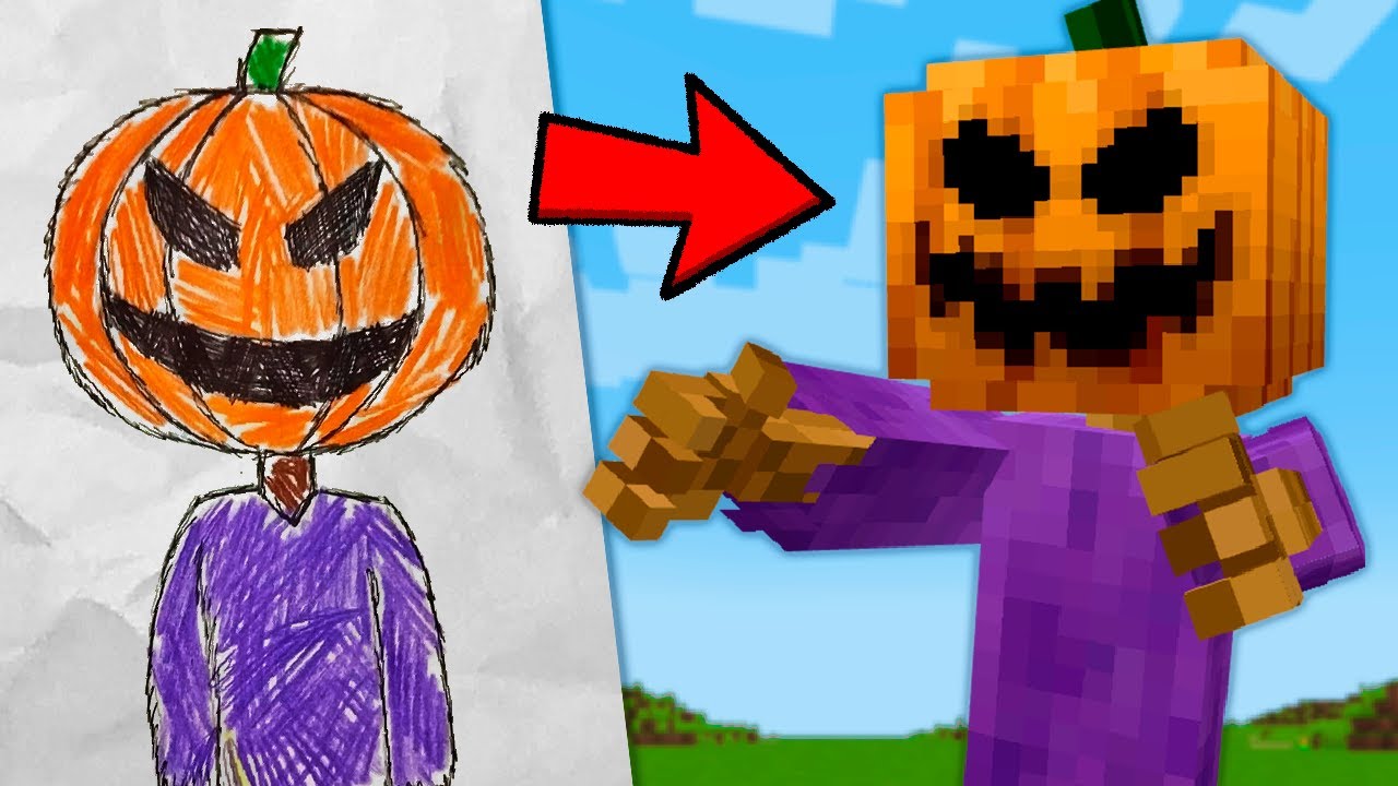 CRIEI MOBS que meu amigo DESENHOU