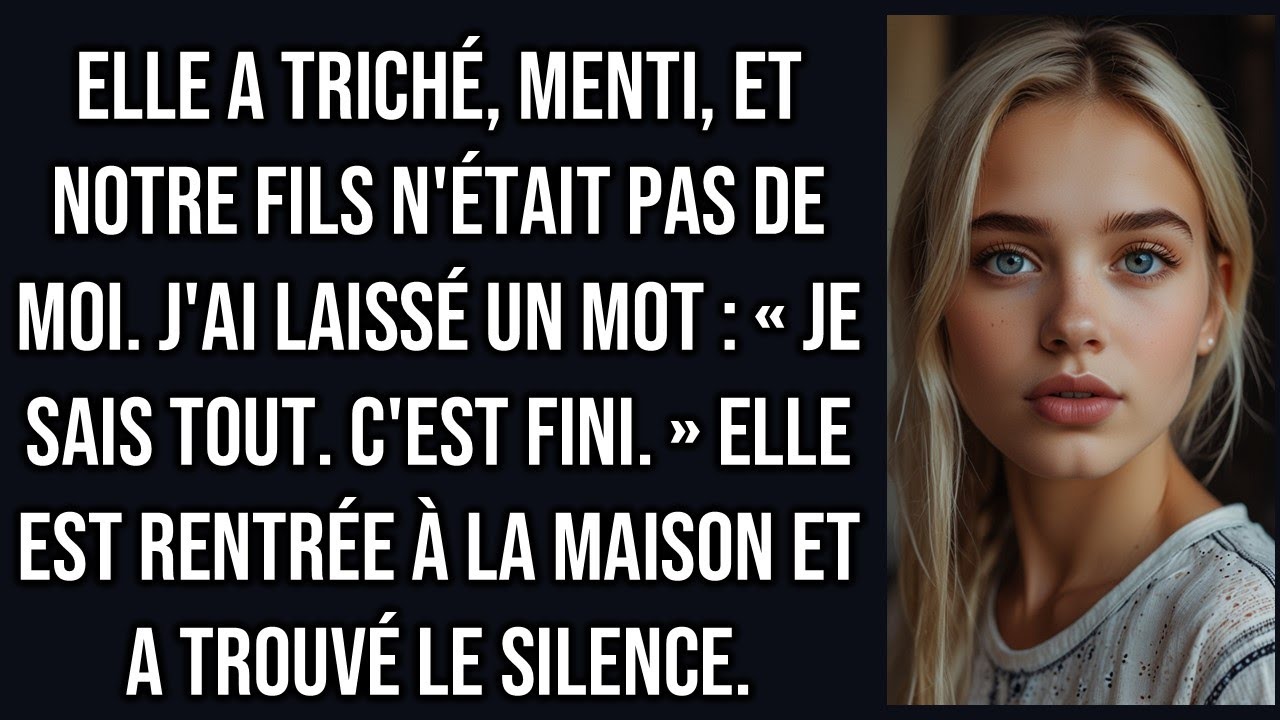 Ma femme infidèle a eu une liaison et mon fils n'est pas le mien, histoire de femme infidèle