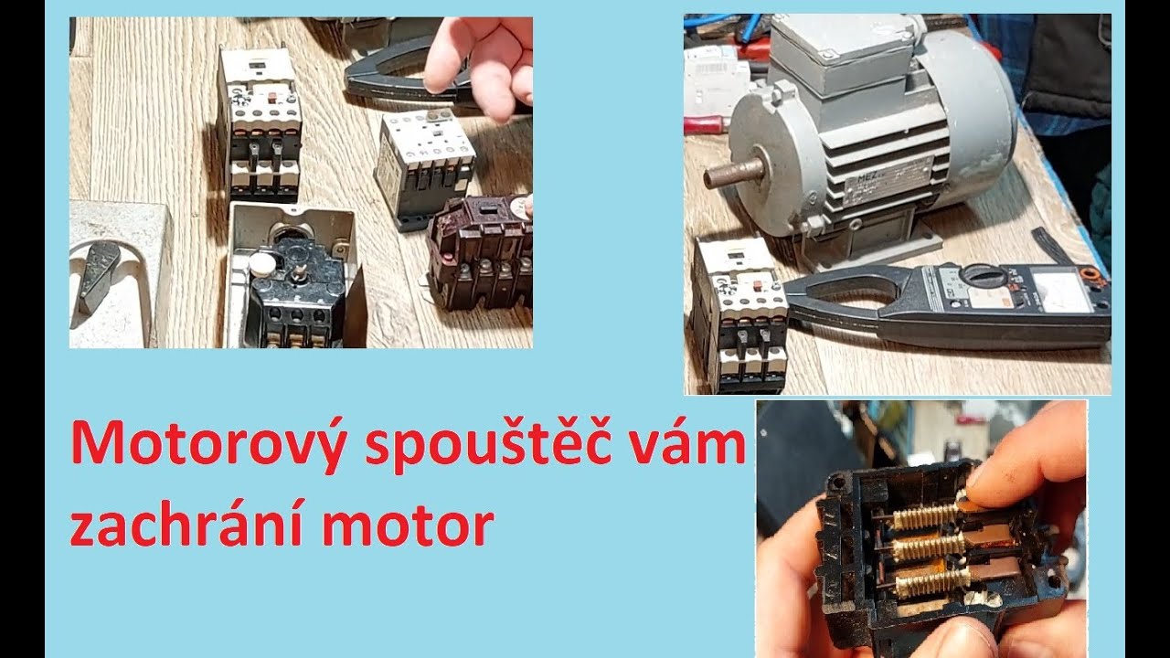 Motorové spouštěče a tepelná relé pro jištění elektromotorů