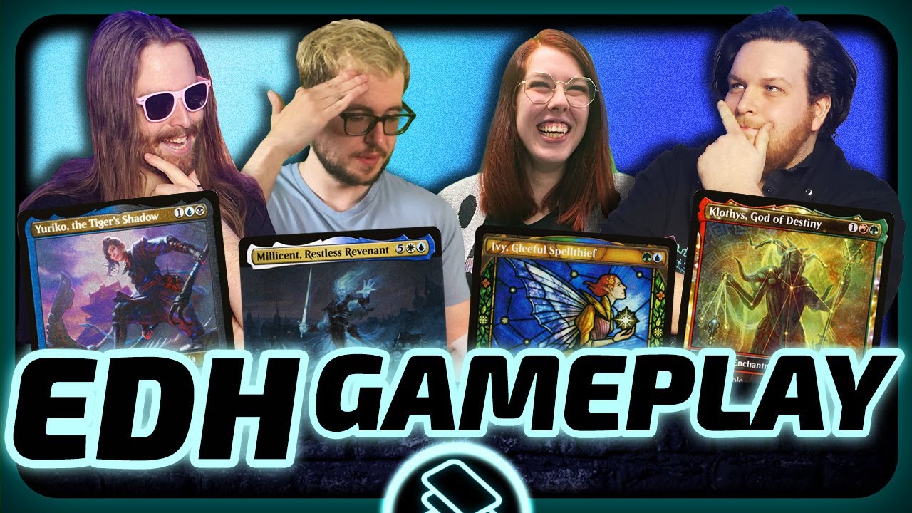 Yuriko vs Millicent vs Ivy vs Klothys [Budget EDH/Commander, Magic The Gathering Gameplay 2023]
