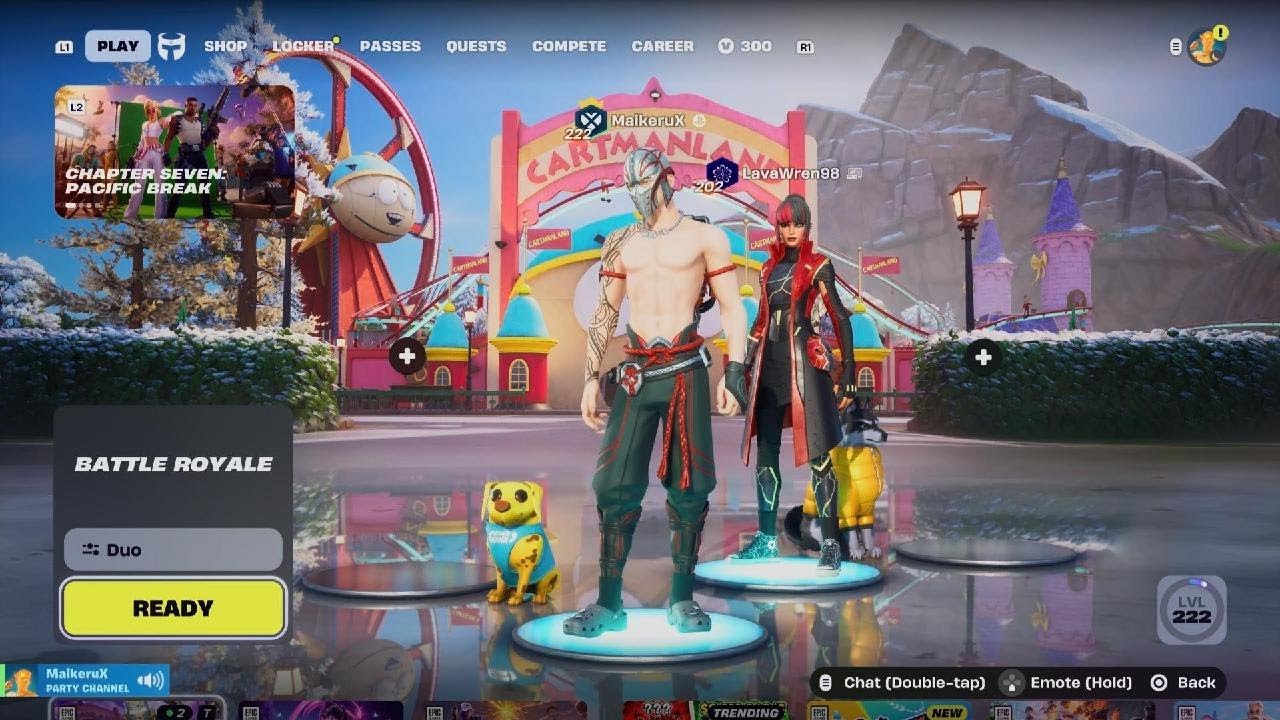 Fortnite C7S1 Victory Royale Duos 65th Double Crown
