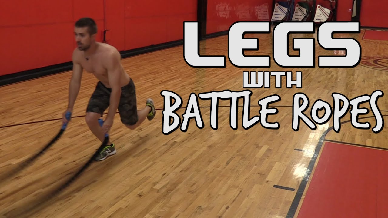Leg Training with Battle Ropes - 5 Strength Exercises for Legs