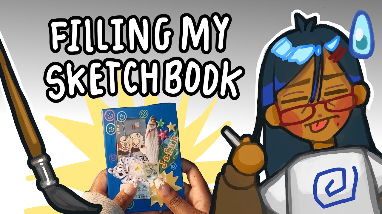 I filled half my sketchbook in 3 days !