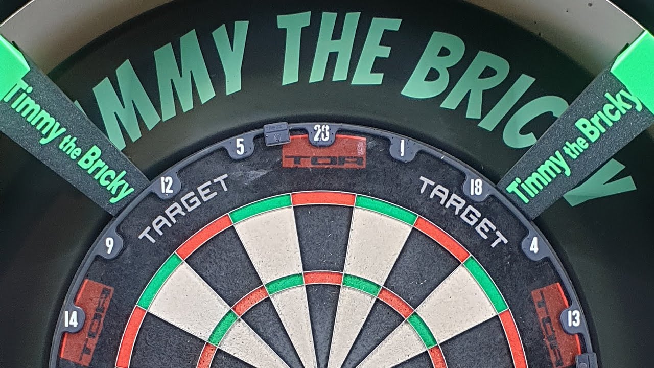 1st 3 darts 180 me vs dartbot lv 10 and subscribers