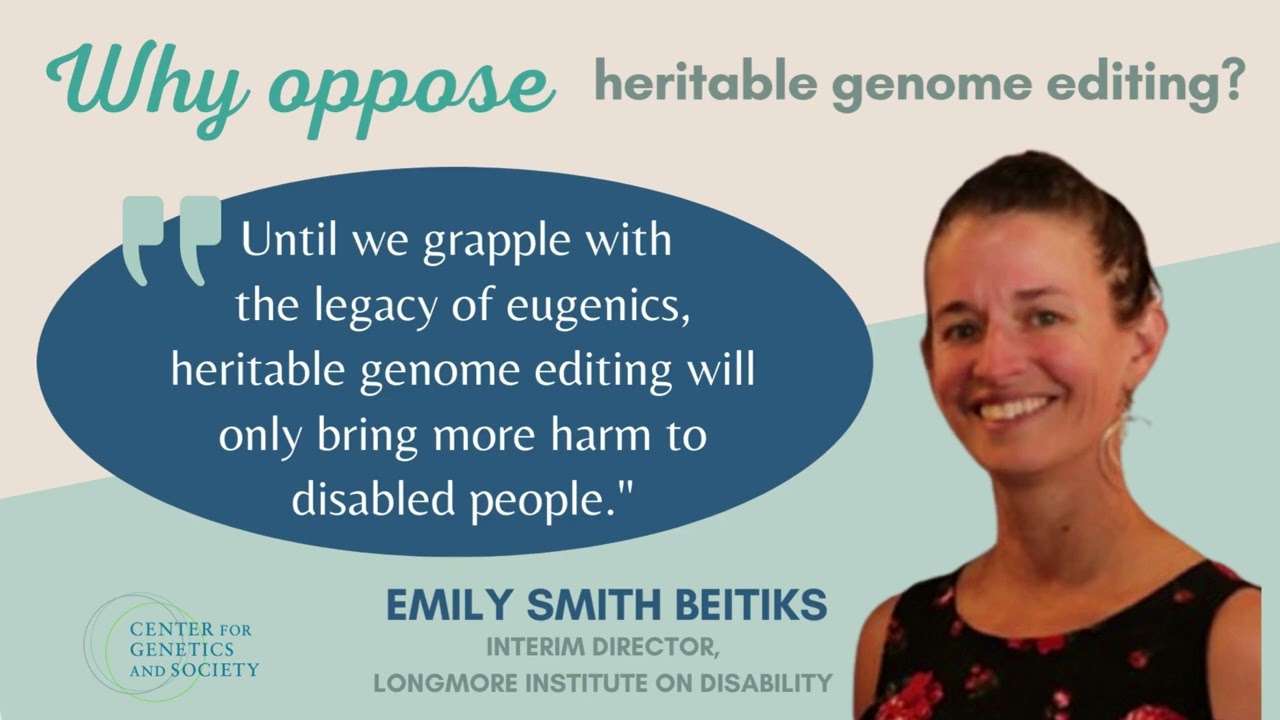 Why oppose heritable genome editing?