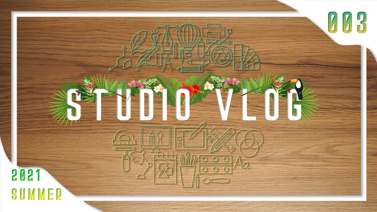 Studio VLOG 003 | New Door, Stamp Issues, Model Making & Summer Flowers + More