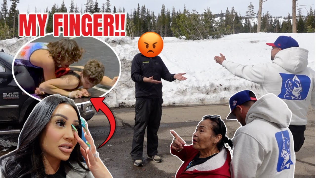 WE HAD A RACIST ENCOUNTER! *tried to break JJ'S finger*
