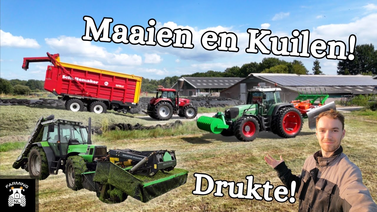 Na vakantie aan het werk! 4e snee Maaien & Inkuilen