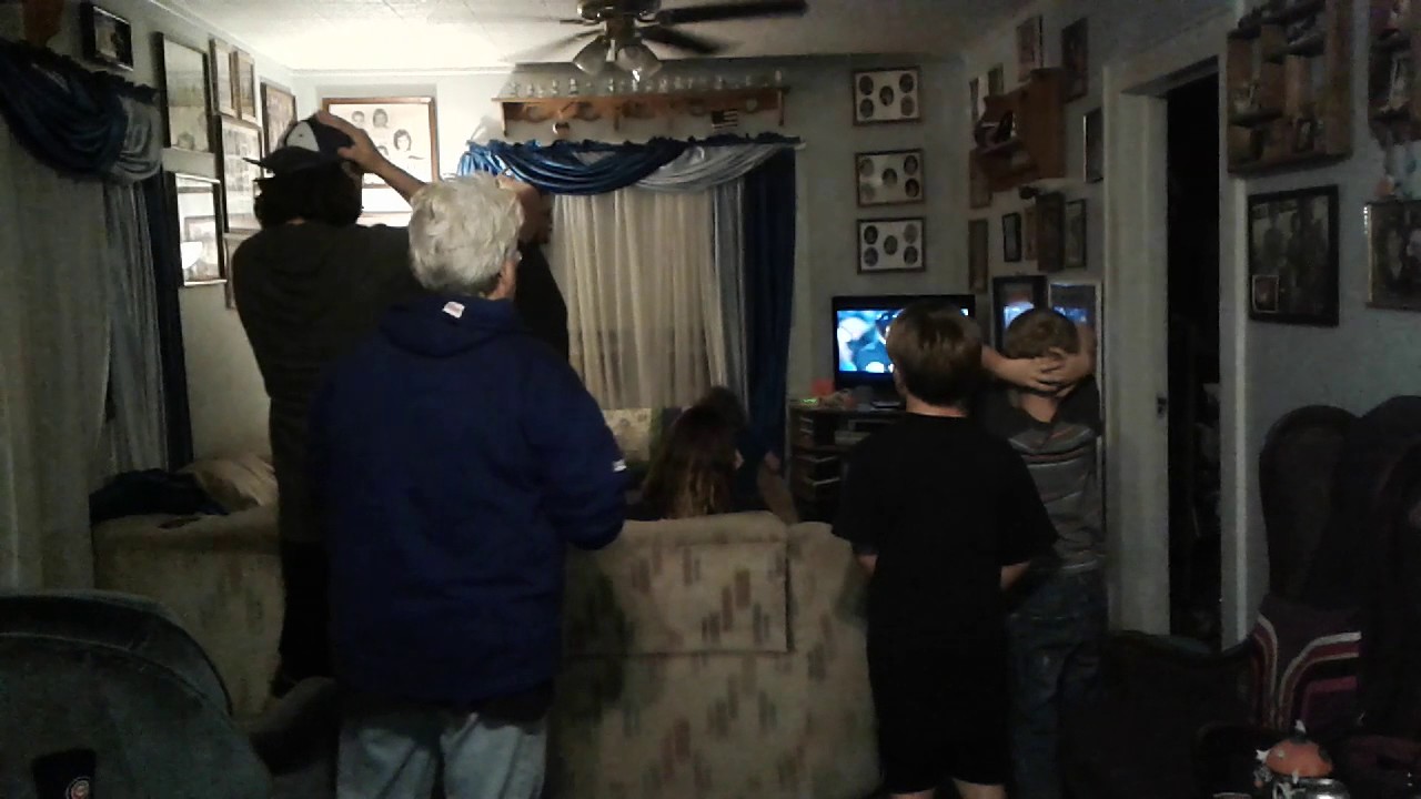 Family reaction to Cubs winning 2016 World Series
