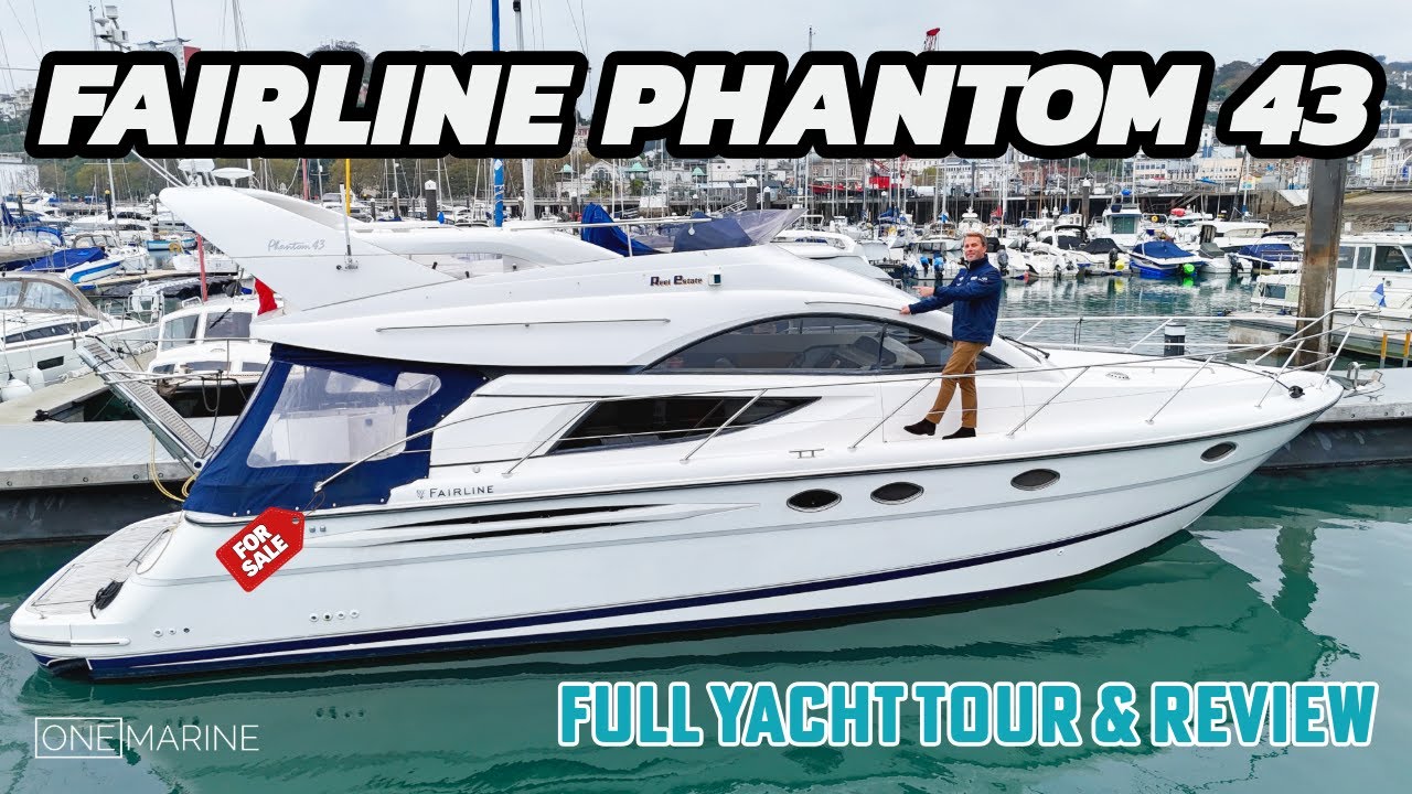Продается яхта Fairline Phantom 43 — присоединяйтесь к Тому для полного тура по яхте и прохождения!
