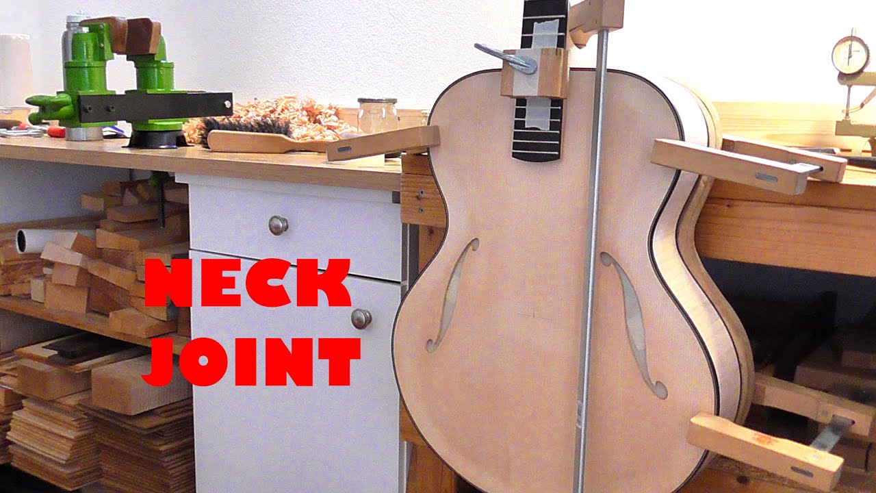 MAKING AN ARCHTOP GUITAR: Neck Joint @mbreyguitars1994