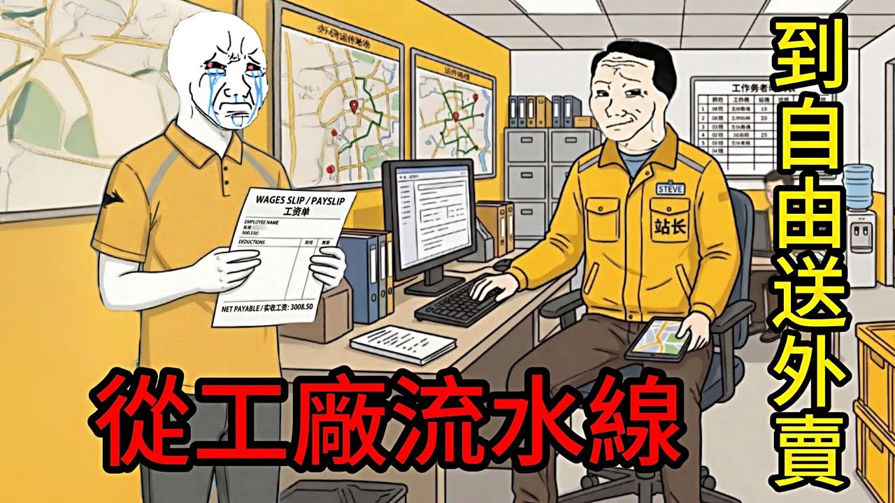 外賣員的一生(完整版）| wojak |在工廠幹12小時被罵，我一氣之下去跑外賣