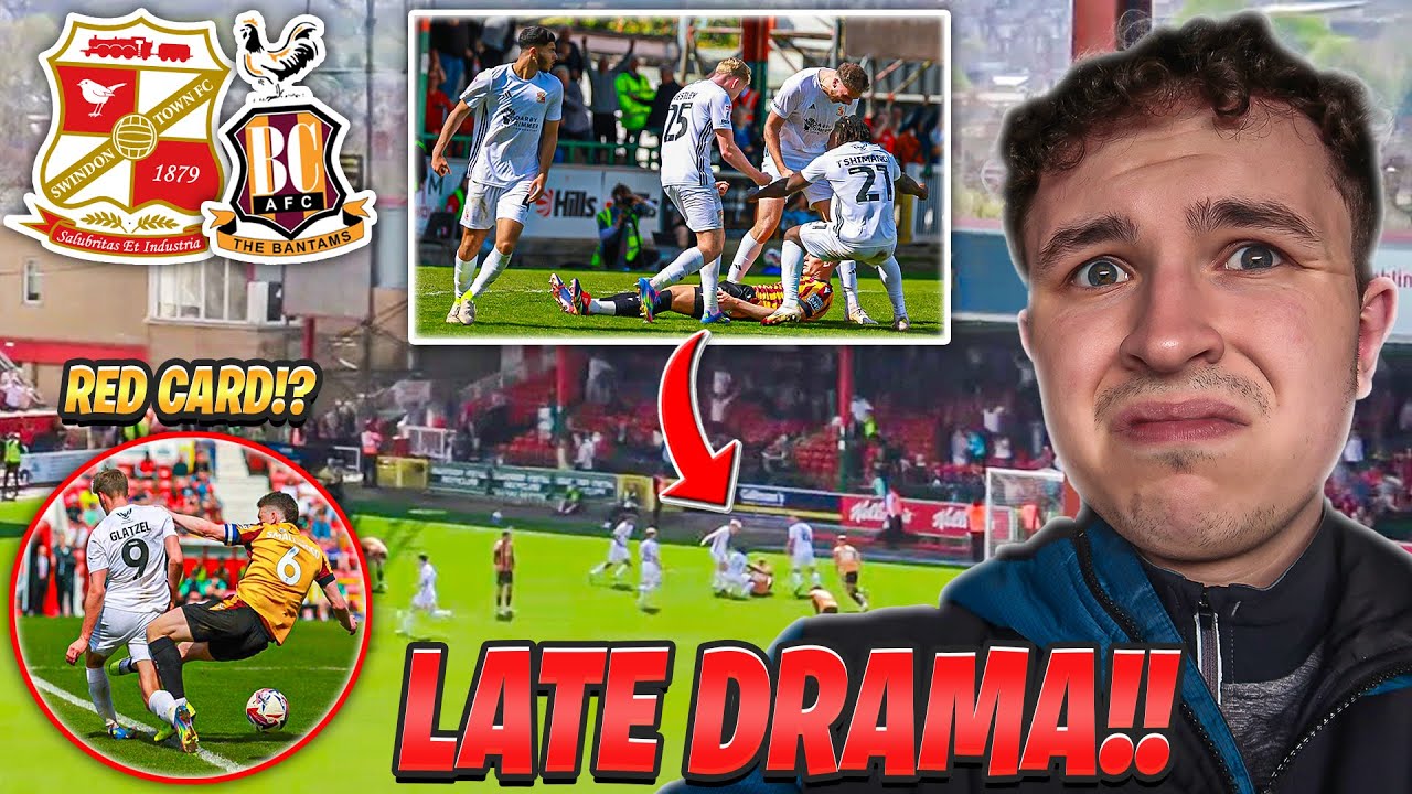 LAST MINUTE HEARTBREAK in NINE GOAL THRILLER - Swindon Town 5-4 Bradford City Vlog