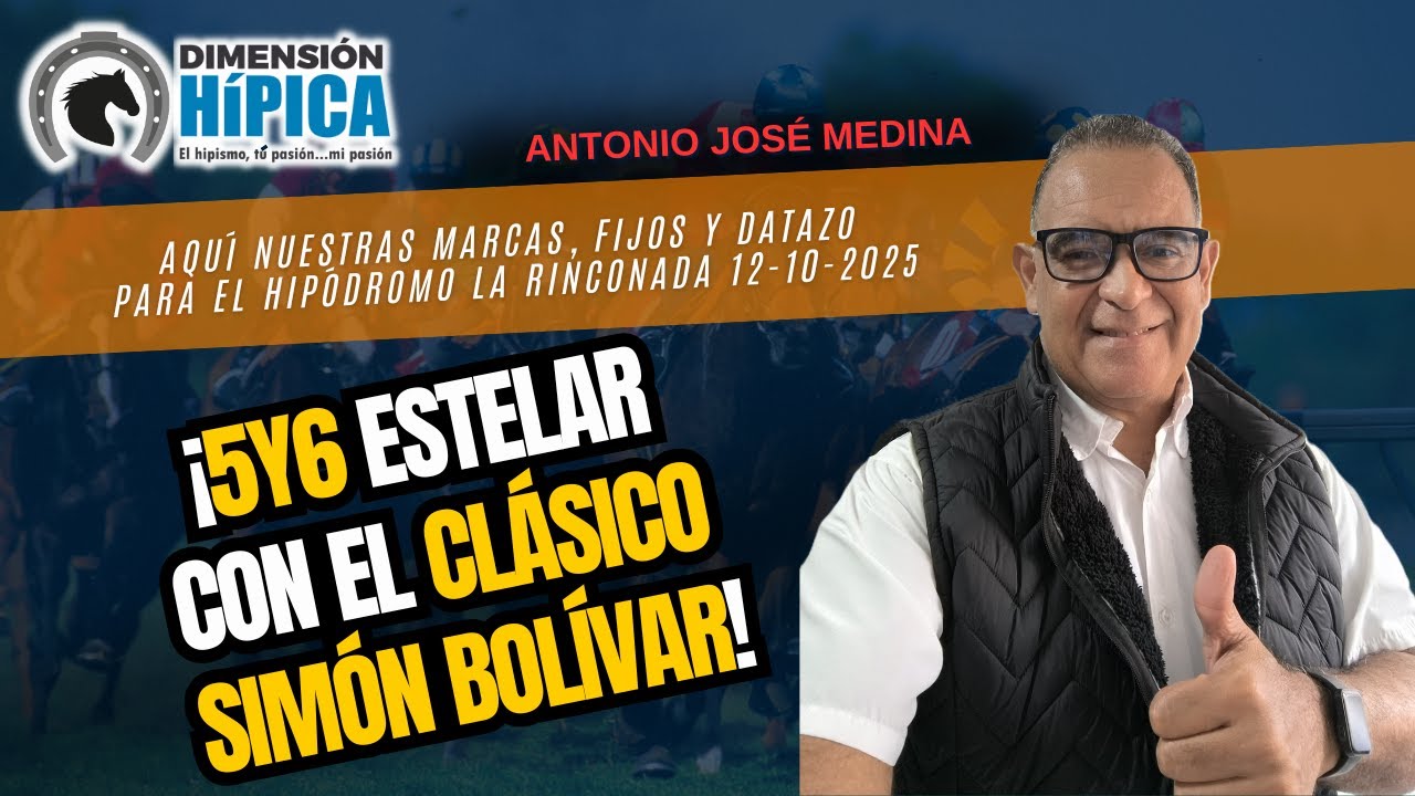 Últimos Datos para el Hipódromo #LARINCONADA / Domingo 26-10-2026