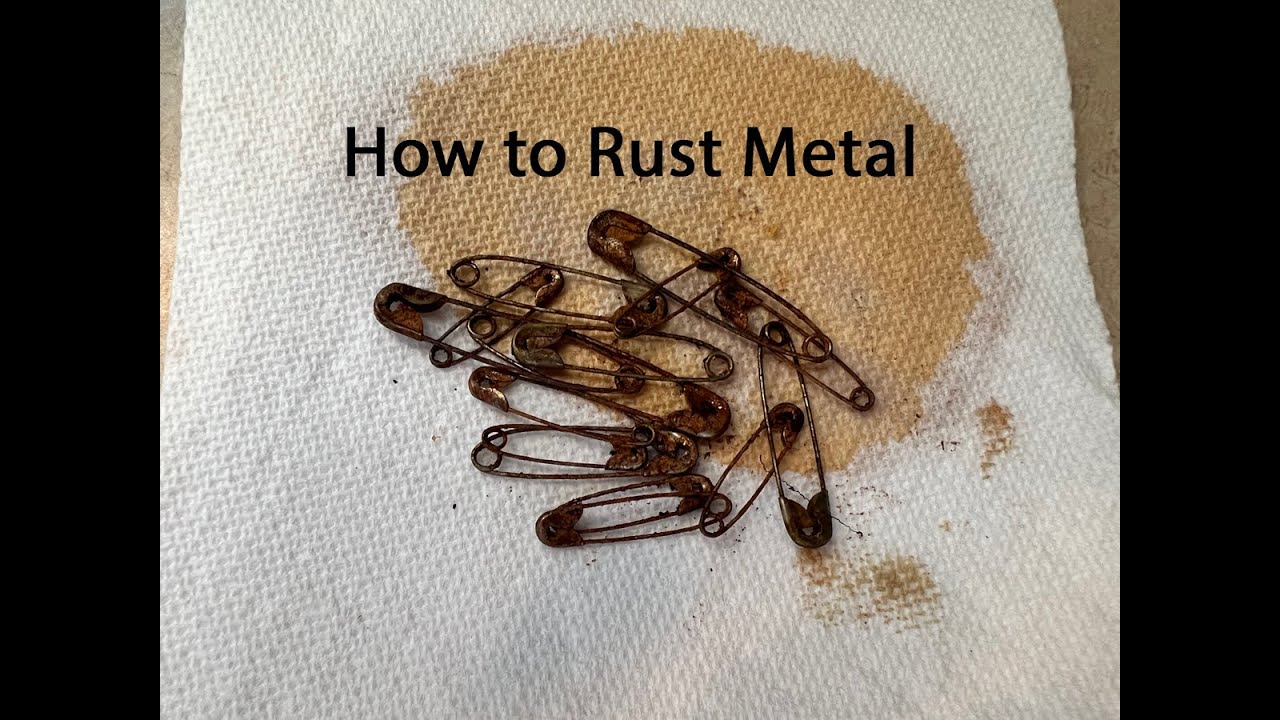 How to rust metal - Junk Journal Ideas- Rusting Metal Pieces - Redeemable junk Journals