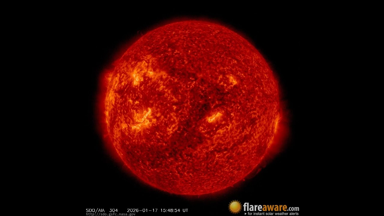 17 Jan - 18 Jan: 24 Hour Solar Activity (Earth Facing; Solar Storm, Sunspot, Solar Flare, CME)