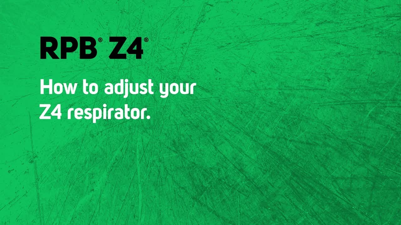How to adjust the fit of your Z4 respirator | Z4 | RPB Safety