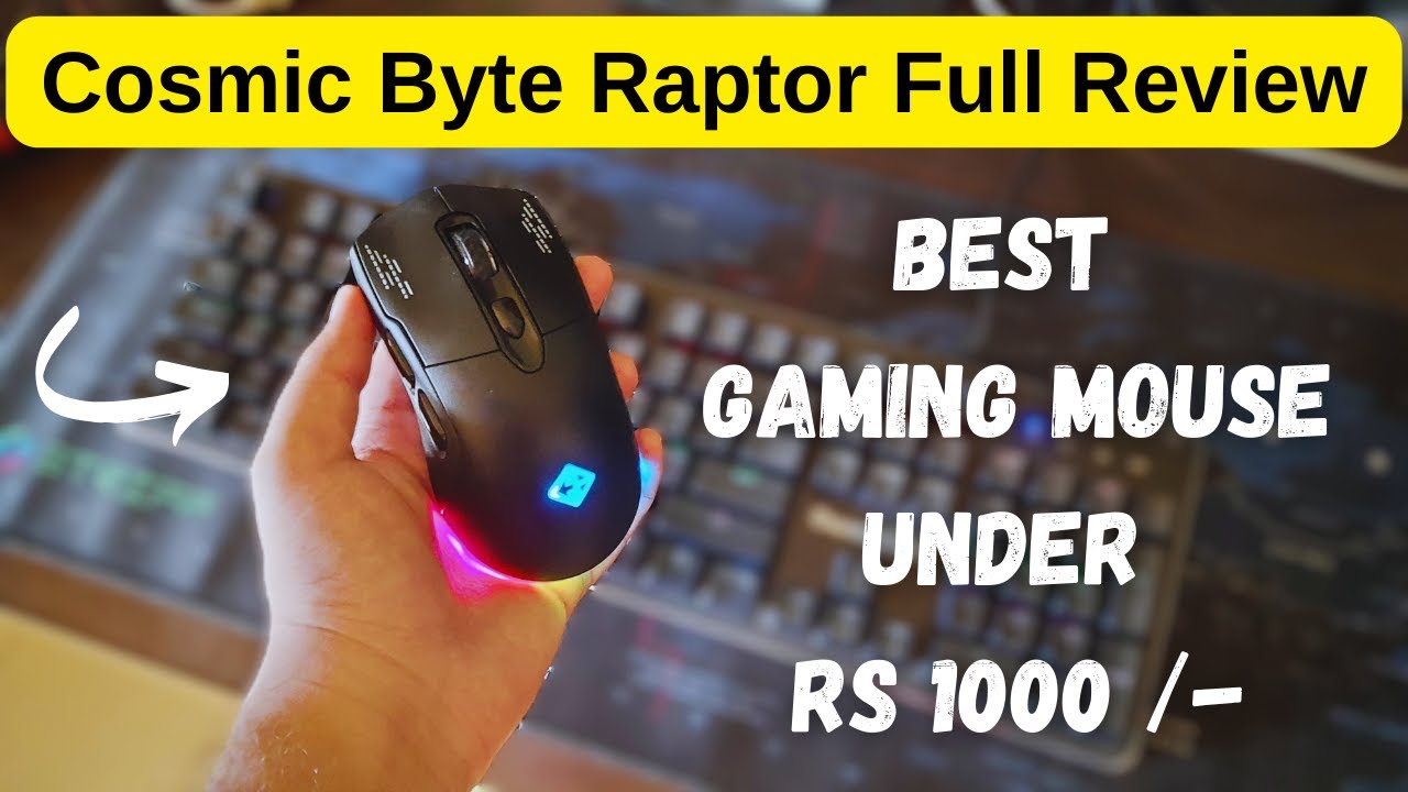 The best GAMING MOUSE under 1000 INR right now! Cosmic Byte Raptor Dual Mode RGB Gaming Mouse Review
