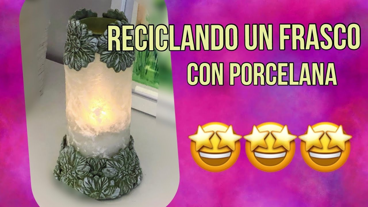 Como RECICLAR un FRASCO DE CRISTAL - Manualidades fáciles