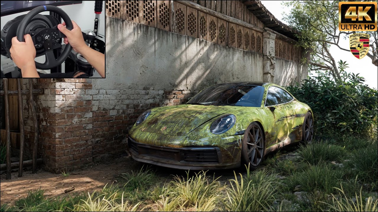 Rebuilding PORSHE 911 CARRERA S - Forza Horizon 5 - Thrustmaster T300RS Gameplay 4K Ultra HD.