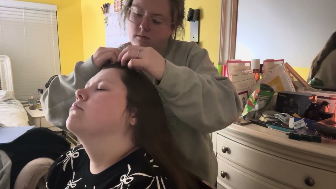 ASMR | Viking hair braiding ✨