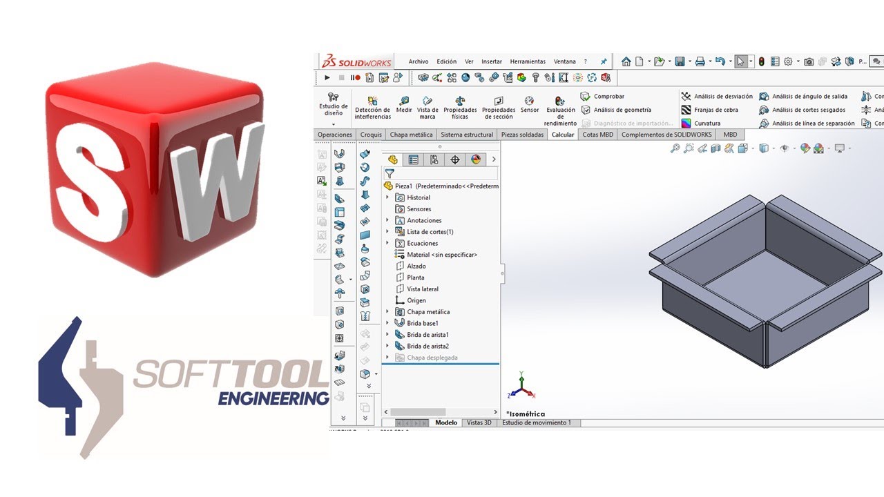 Curso de solidworks chapa metalica