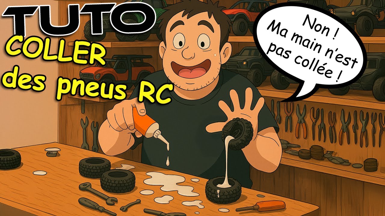 [TUTORIEL] Comment COLLER les Pneus d'une Voiture RC
