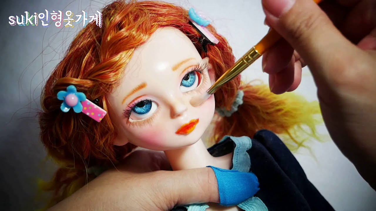 Doll make overㅣDIY DollㅣDIY Wig | 58cm SD doll unboxing | 인형 메이크업 | 인형 가발만들기 | 58cm 중국 관절 인형 언박싱