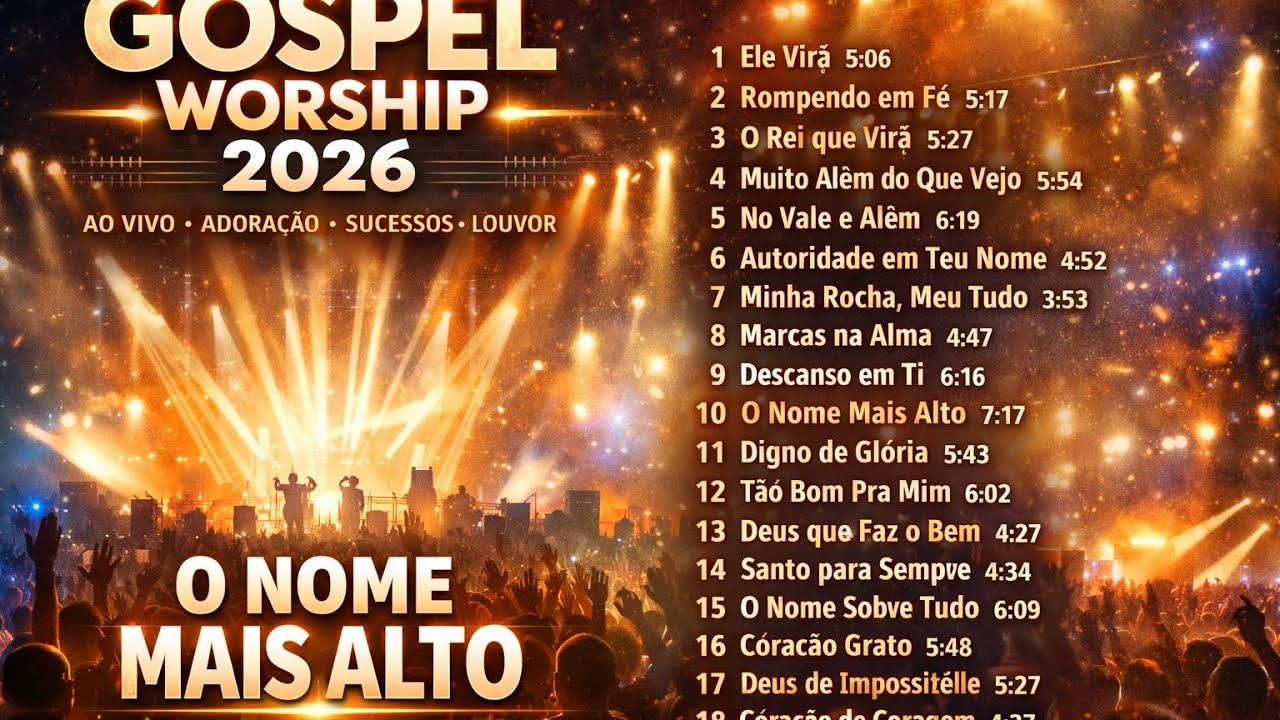 GOSPEL WORSHIP 2026 | ÁLBUM COMPLETO – AO VIVO | ADORAÇÃO PROFUNDA 🔥🙏