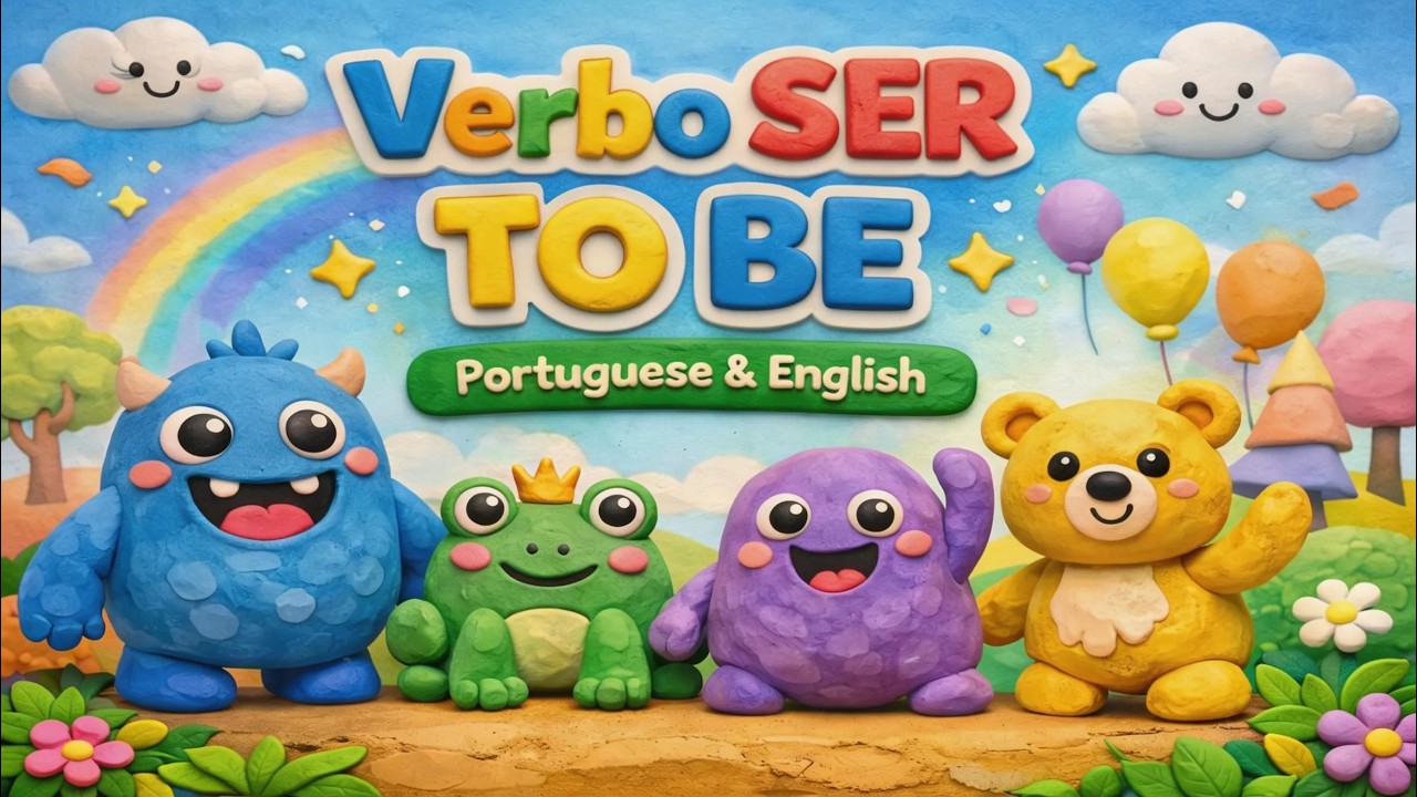 Learn Grammar : Verbo To Be | Verbo Ser in European Portuguese & English for Kids