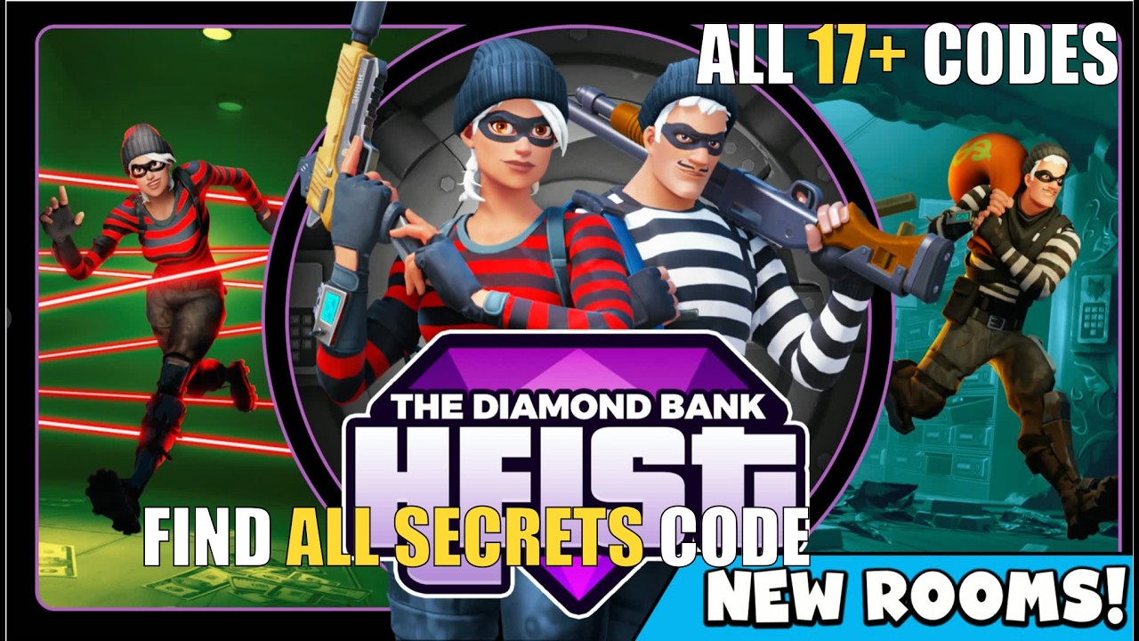 THE BANK HEIST ROGUELIKE MAP FORTNITE CREATIVE - FIND ALL SECRETS CODE (ALL 17+ CODES)
