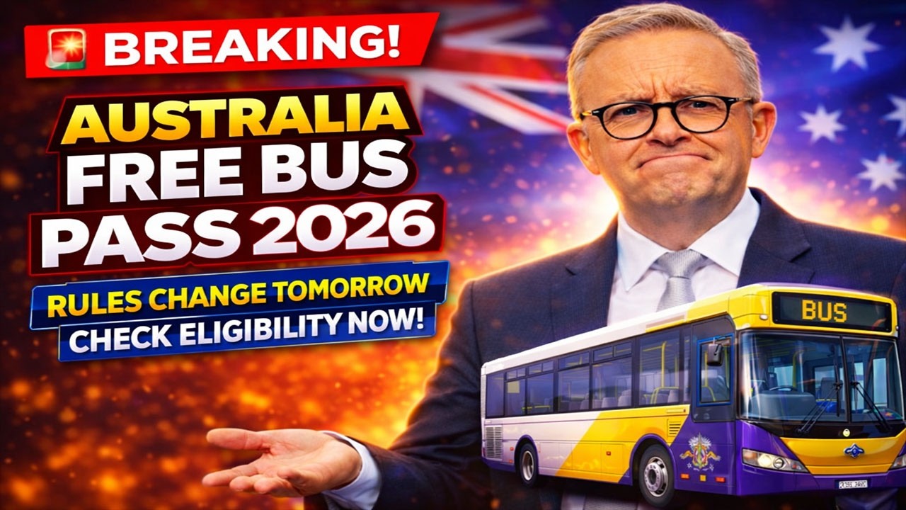🚨 Australia Free Bus Pass 2026: Rules Change Tomorrow &ndash; Check Eligibility!
