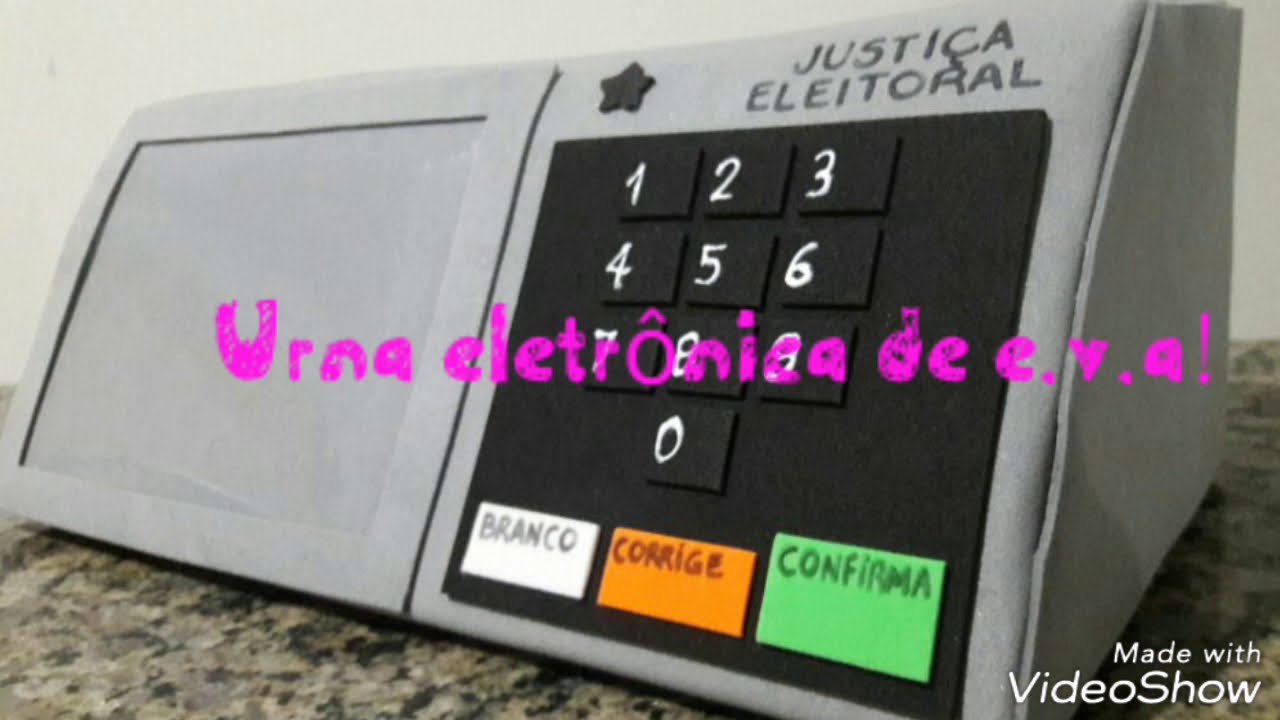 Passo a passo - Urna eletrônica em e.v.a