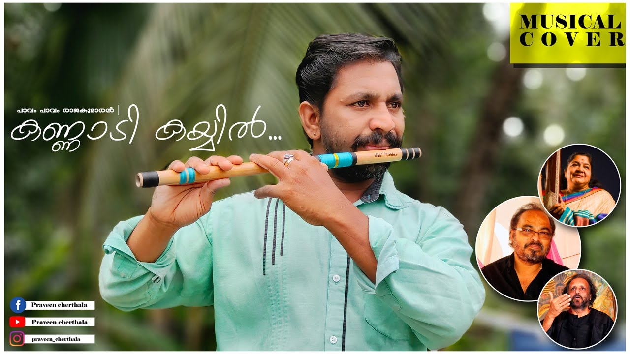 Kannadi Kayyil | Pavam pavam rajakumaran | flute cover |
