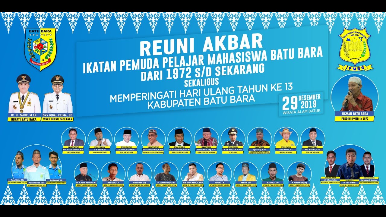 Reuni Akbar IPMBB 1972 - 2019 | Video Dokumentasi | Ikatan Pemuda Pelajar Mahasiswa Batu Bara