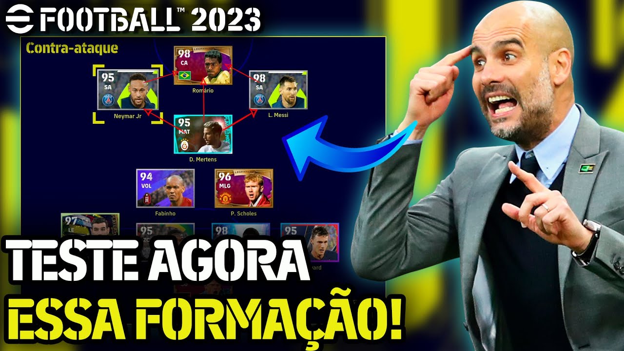 🔥FORMAÇÃO MUITO BUGADA NO E-FOOTBALL 2023 PÓS ATUALIZAÇÃO