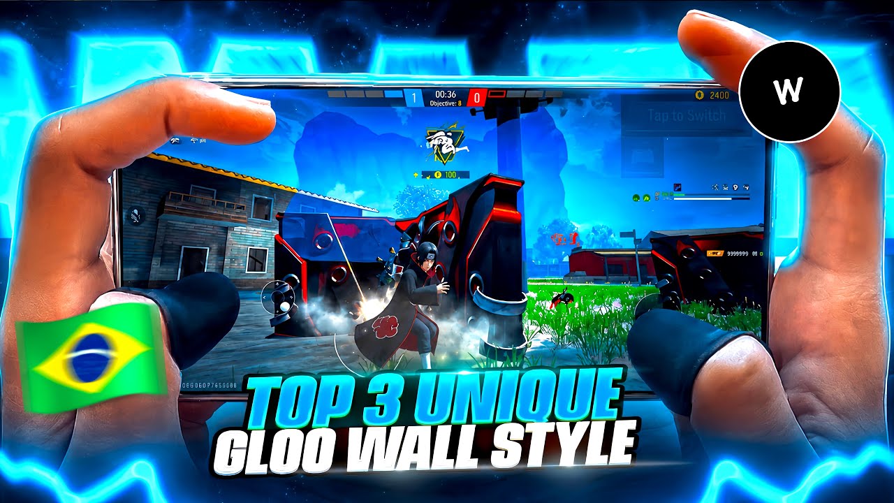 😱 TOP 3 UNIQUE GLOO WALL STYLE 🧊 FASTEST ILLEGAL BRAZILIAN TRICKS ⚡ FREE FIRE MAX