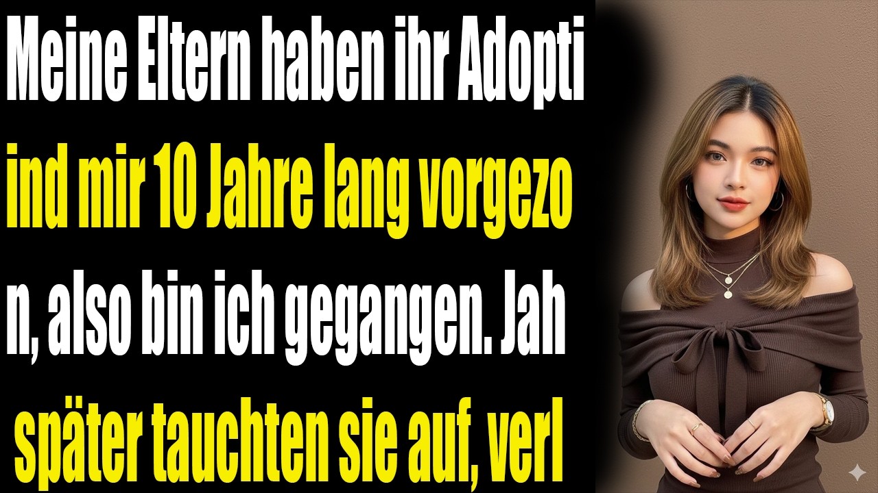 Meine Eltern wählten ihr adoptiertes Kind über mich für 10 Jahre – also ging ich. Jahre später tauch