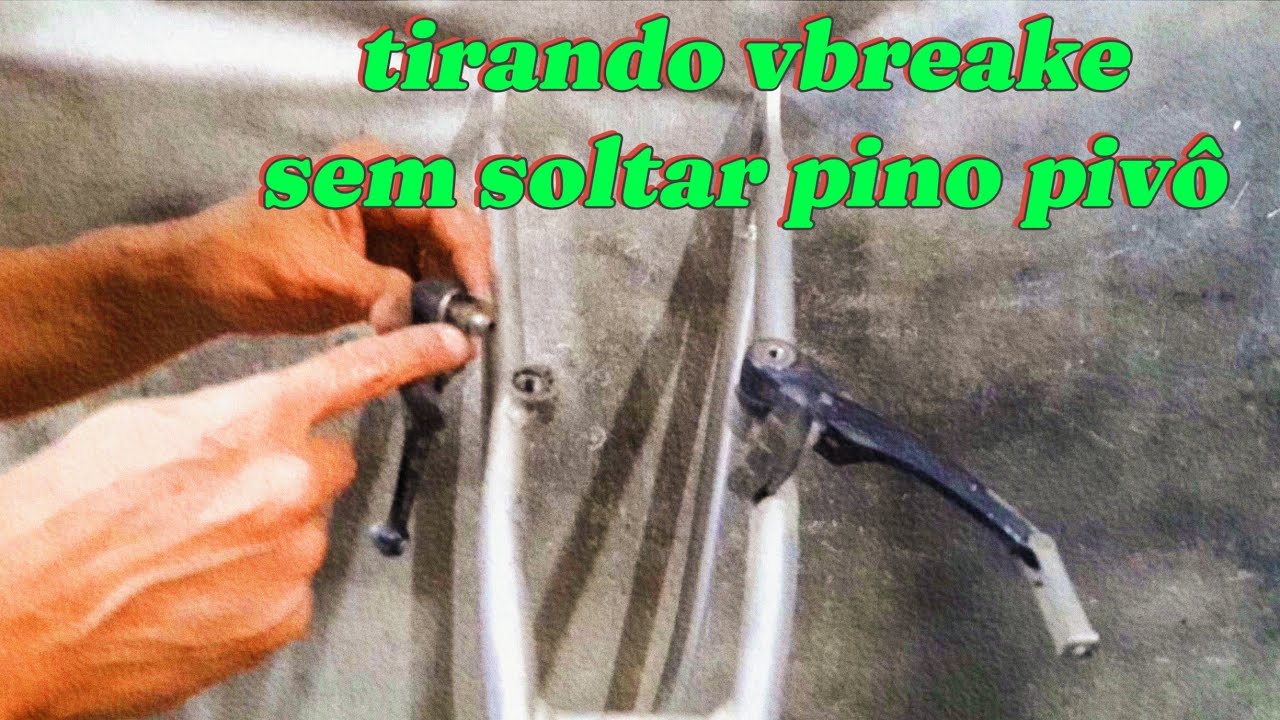 Como tirar freio vbrake sem soltar o pino pivô 